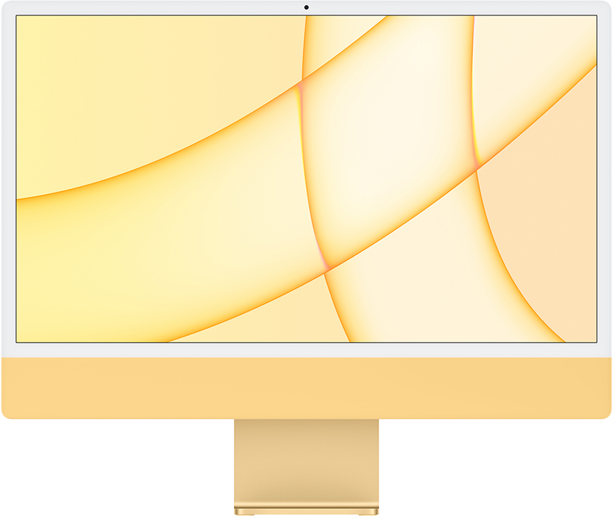 Apple iMac 24" Retina 4,5K, M1 (8C CPU, 8C GPU), 8 ГБ, 512 ГБ SSD, Yellow