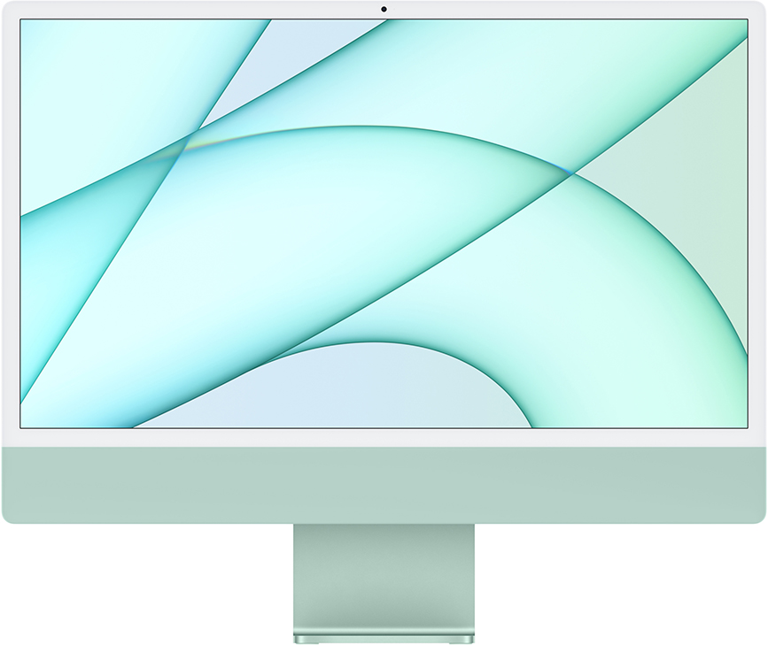 Apple iMac 24" Retina 4,5K, M1 (8C CPU, 8C GPU), 8 ГБ, 512 ГБ SSD, Green (MGPJ3)