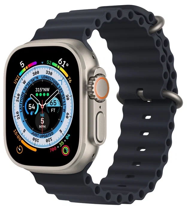 Apple Watch Ultra 49 mm GPS + Cellular Titanium Case Ocean band Midnight