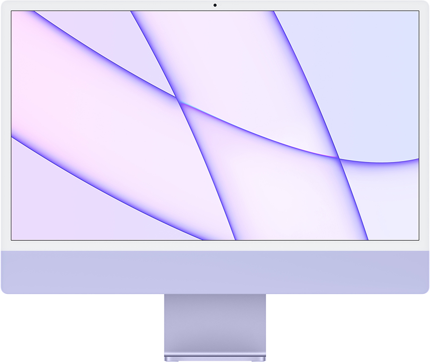 Apple iMac 24" Retina 4,5K, M1 (8C CPU, 8C GPU), 8 ГБ, 512 ГБ SSD, Purple 